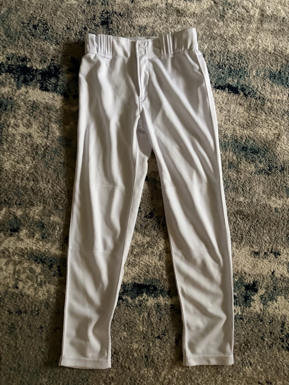 Men's White Athletic Baseball Pants